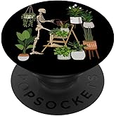 Cottagecore Skeleton Human Ribs Plants Plant Lover Gardening PopSockets Adhesive PopGrip