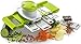 Gourmia GMS9225 5-in-1 Mandolin Slicer Handheld Kitchen Slicer With 5 changeable Parts Multiple Grating Blades for Fine to Coarse Slicing, Durable BPA free food safe material