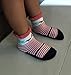RATIVE Basic Cotton Crew Socks for Unisex Baby Infant Toddler Kids Boys Girls(6-12 Months,12-pairs/black)
