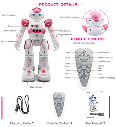image for Eholder Smart Remote Control Robot Toy for kids, Rechargeable Interact