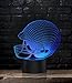FOOTBALL HELMET NIGHT LIGHT 7 Color LED Does Not Get Hot comes with MAINS PLUG and USB cable larger size 203mm x 206mm A Great Gift Idea for Him Boys Kids or Dad. Prime Sports Fan Gift by rainbolights
