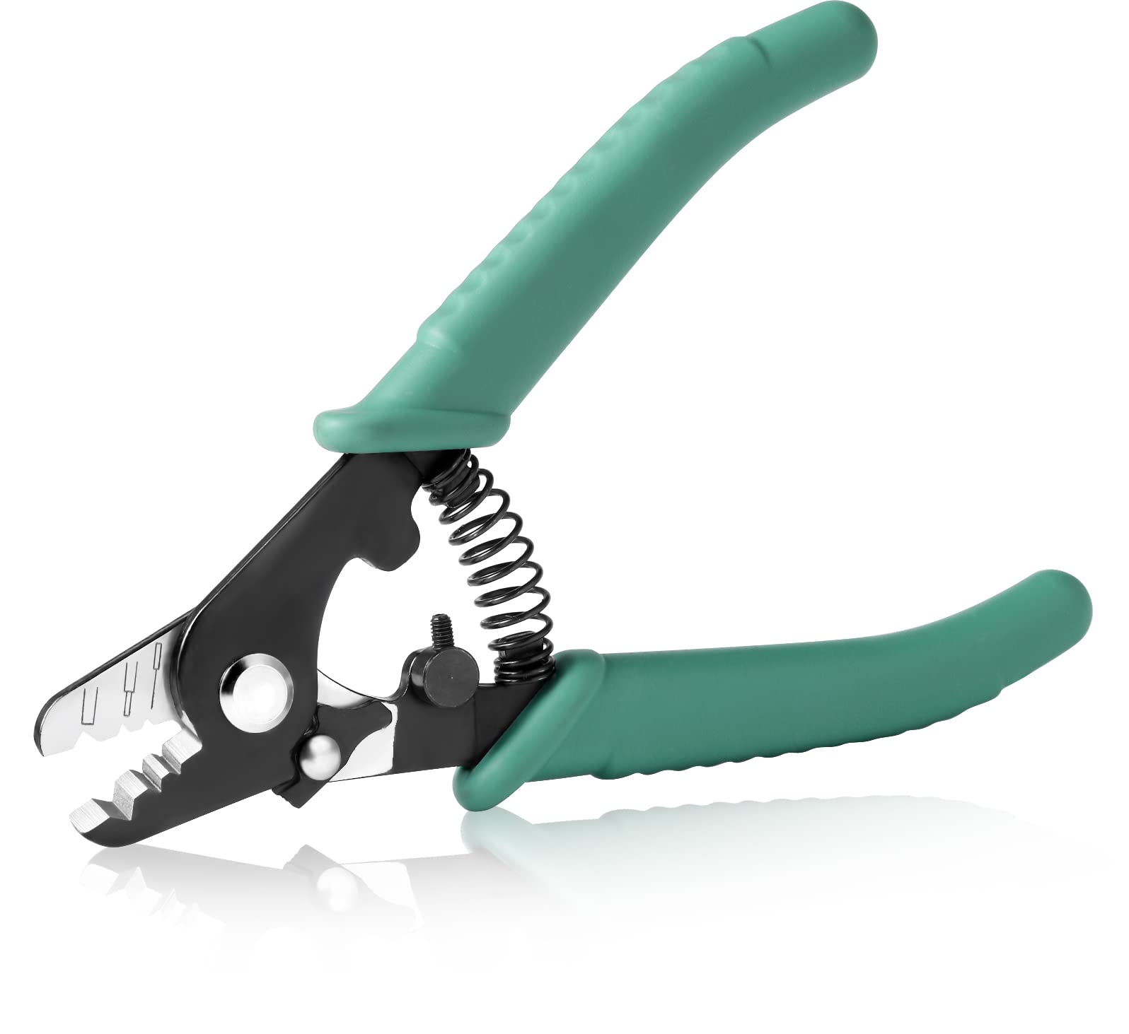 SPEEDWOX 3 Hole Fiber Stripper Precision Wire Stripper 5.6-Inch Cable Wire Fiber Strippers For Jacket, Buffer, and Coating Stripping