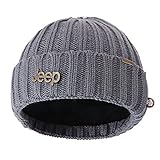 Jeep Warm Thick Knit Beanie Skull Cap with Fleece Inside Beanie Hat for Men & Women Winter Knit Hat