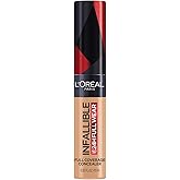 L’Oréal Paris Concealer Infallible Full Wear, One-Swipe Complete Coverage, Matte Finish, Longwear Up to 24hr - Walnut, 10 mL