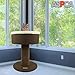 ASPCA Modern Cat Pedestal Bed Furniture Condo for Scratch & Napping, Mochathumb 2