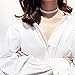 Boosic Stackable White Crystal Choker Necklace Jewelry For Women