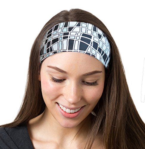 Mosaic black headband