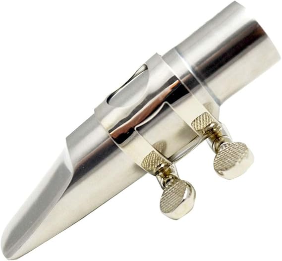 Bec Saxophone Métal Nickel & Or Plaqué Eb Bec Sax Alto Tenor Embouchures avec Cap et Ligature
