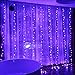 pop-belief Curtain Lights 300 LED Window Curtain String Light 6.6×9.8ft with 8 Modes for Wedding Decorations Halloween Party Home Patio Lawn Garden Bedroom Outdoor Indoor Lights (Purple