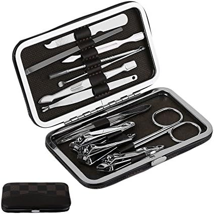 12 in 1 Stainless Steel Nail Clipper Set Pedicure Manicure Tools Set Nail Care Nipper Cutter Cuticle Beauty Suit Kit Hot New