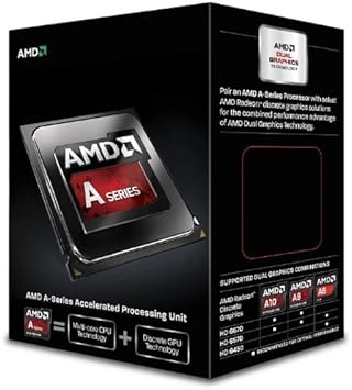 AMD A6-6400K - Procesador (3.9 GHz, FM2, Radeon HD 8470D, DDR3-SDRAM)
