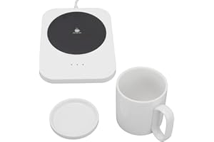 Smart Mug Warmer USB Powered Heating Coaster 3 Gears Temperature Control Electric Cup Warmer Base for Coffee Milk Tea Keep Wa