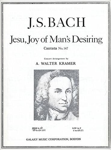 Bach Jesu Joy Of Man S Desiring Cantata No 147 For High Voice And Piano Johann Sebastian Bach Robert Bridges A Walter Kramer Amazon Com Books Bach Jesu Joy Of Man S Desiring Cantata No 147 For High Voice And Piano Johann Sebastian Bach Robert Bridges A Walter Kramer Amazon Com Books