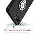 ICONFLANG iPhone 8 Plus Case, iPhone 7 Plus Case, 360 Degree Rotating Ring Kickstand Case Shockproof Impact Protection [Support Magnetic Car Mount Case] for iPhone 8 Plus / 7 Plus (2018) - Black.