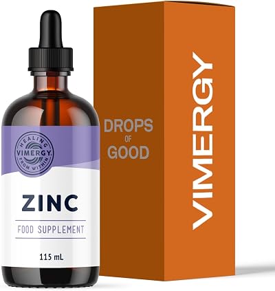Vimergy Organic Liquid Zinc 115ml - 57 Servings, Alcohol Free, Vegan