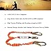 WELKFORDER Double Leg 6-Foot Fall Protection Shock Absorber Stretch Safety Lanyard with Snap & Rebar Hook Connectors ANSI Z359.13-2013 Complaint