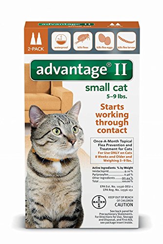 Advantage II for Small Cats (5 - 9 lbs, 2 Months Supply)