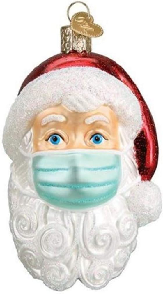Gergeos 2020 Santa Claus Ornaments, Christmas Tree Decoration Pendant, Santa Claus with Face Cover Tradition Home Decor for Family