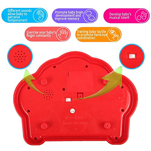 image for Musical toys, Tomons Music Piano Keyboard Drums Learning Toy Best Chri