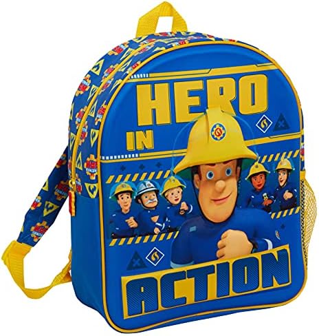 Fireman Sam Bag Boys Backpack for School Kids Firefighter Sports ...