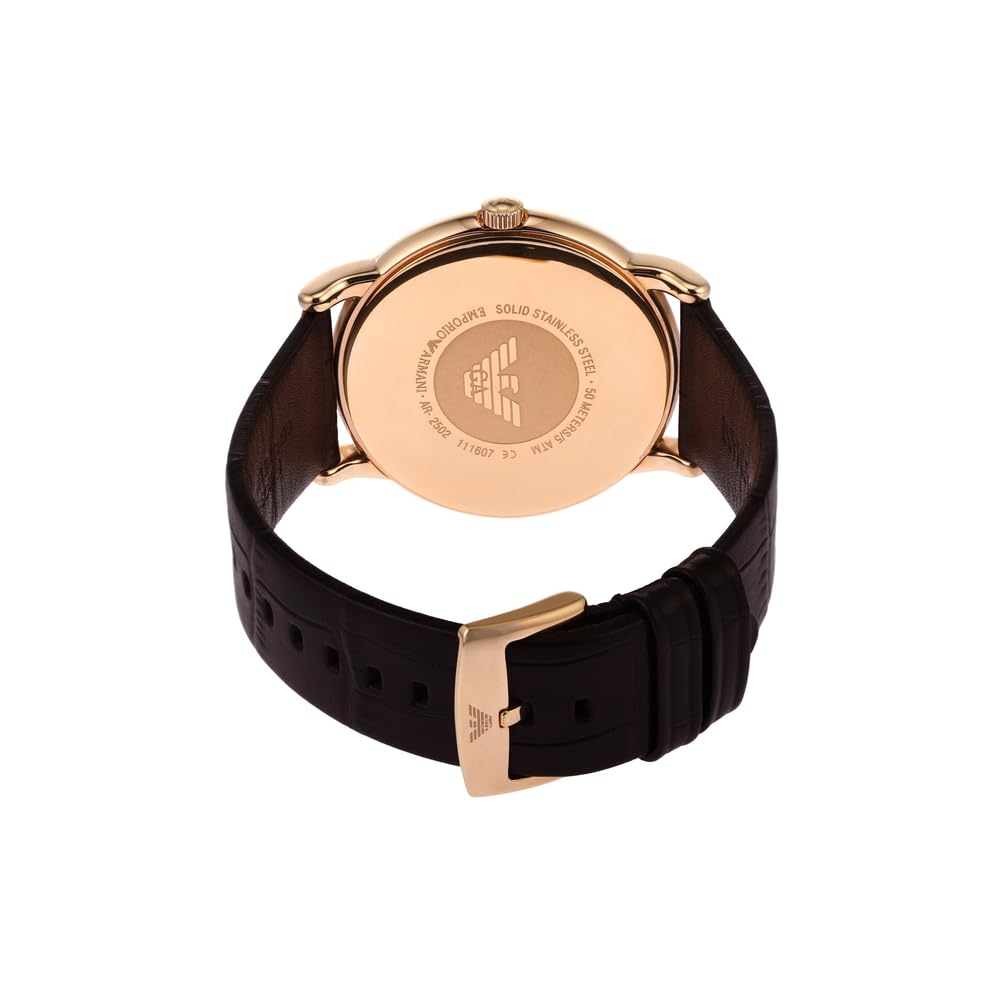 Emporio Armani Automatic Self-Winding Dress Watch with Stainless Steel Or Leather Band