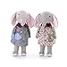 Me Too Stuffed Elephant Dolls Coffee Floral Dress 12''+ Gift Bag