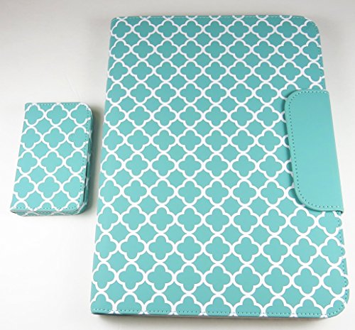PureGear Universal Tablet Folio for 10 Devices and Card Holder - Green / White