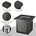 TACKLIFE Gas Fire Table, Auto-Ignition Outdoor Propane Gas Fire Pit Table with Cover, 28 inch 50,000 BTU