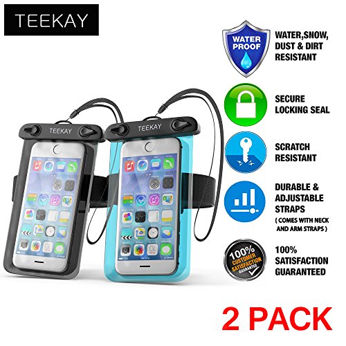 Universal Waterproof IPX8 phone Case pouch dry bag and Armband for Samsung Galaxy s8 s7 s5 s6plus iphone 8 7 plus 6s blackberry straight talk underwater smart cellphone camera kayak lifeproof