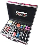 BR All In One Makeup Kit (Eyeshadow, Blushes, Powder, Lipstick & More) Holiday Gift Set (PinkStripe)