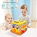 TOP BRIGHT Activity Cube for 1 2 Year Old Girl Boy Gift,Wooden Educational Baby Toy for Age 18 Month (ID50185)