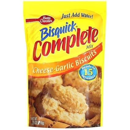 Amazon Com Betty Crocker Bisquick Complete Mix Cheese Garlic 7 75 Ounce Pouch Pack Of 6 Biscuit Mixes Grocery Gourmet Food