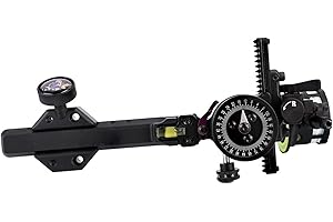 Rehomy Archery Sight for Compound Bow 2 Aim Point on 1 Pin Bow Sight Aluminum Alloy Archery Accessories