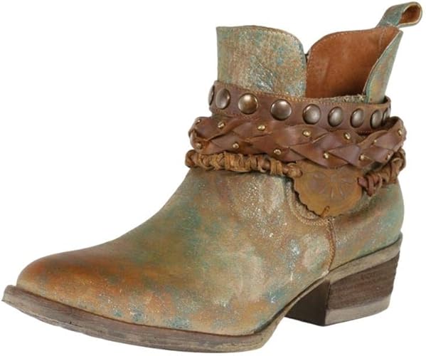 green cowboy boots womens