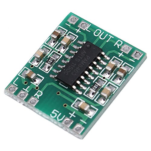 Icstation Mini PAM8403 2X3W Stereo Digital Audio Amplifier Board Class D DC 2.5V to 5V Input