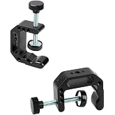 CAMVATE C Clamp with 1/4-20 &amp; 3/8-16 screw Hole for Tables Desk Mount/2 PCS
