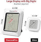 ThermoPro TP50 Digital Thermo-Hygrometer Indoor Indoor Thermometer Humidity view 2