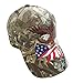 Patriotic American Eagle and American Flag Baseball Cap with USA 3D Embroidery (Camouflage)