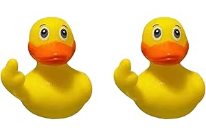 MIKILON Rubber Ducks, 2.28" Finger Trump Rubber Duck, Cute Small Rubber Ducks Funny Rubber Ducky Car Accessories for Car Dashboard Decorations (2 Pack)