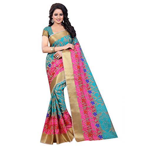 Li Te Ra Women's Traditional Rama Cotton Silk Saree