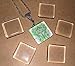 10 Small Clear 1 Inch Square Glass Tiles for Jewelry Making and Crafting