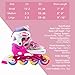 Otw-Cool Adjustable Inline Skates for Kids Girls Rollerblades with All Wheels Light up, Safe and Durable Inline Roller Skates for Girls