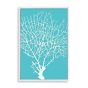 Framed Canvas Wall Art for Living Room, Bedroom Branches Illustration IV Canvas Prints for Home Decoration Ready to Hang - 16x24 inches