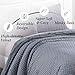 Royhom Duvet Cover for Weighted Blankets 48 x 72 Inches - Removable Weighted Blanket Cover - Soft Minky Dot, Gray