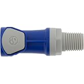 Battery Watering Technologies- MThreaded Female Connector Blue 1/4"