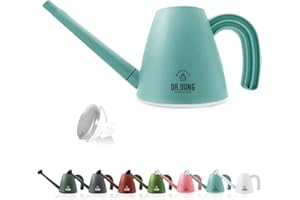 DR.UANG Watering Can, Indoor and Outdoor Watering Can for House Plants, Long Spout with Detachable Shower Spray Head, Water Can for Plants, Garden, Flower (2.0L 70oz 1/2 Gallon Blue)