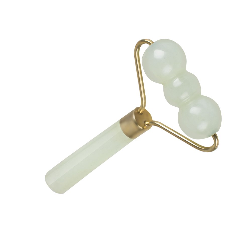 Carejoy Jade Roller Massage Eye Dark Circles Remove Body Relax Beauty Face-lift Massager Wheel SPA Salon Neck Facial Slimmer Anti-Wrinkle Skin Care Device