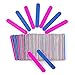 100 Pcs Disposable Nail Files 180/240, Double Sided Emery Board, Nail File Buffer Set for Natural Acrylic Fake Nails for Home and Salon Use with Free Nail Polishing Buffer