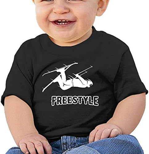 Freestyle Skier 6 - 24 Months Baby T-shirts Round Neck Shirt 12 Months