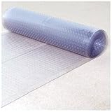 Ottomanson Multi Grip Ribbed Clear Runner Rug Carpet Protector Mat , Various Lengths (26"X12')